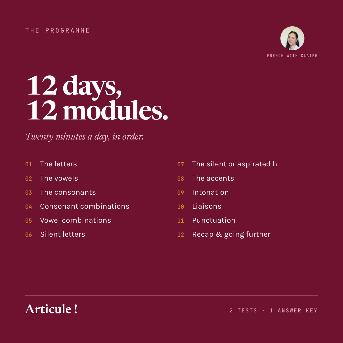 Articule ! — Stop Reading French. Start Sounding French.
